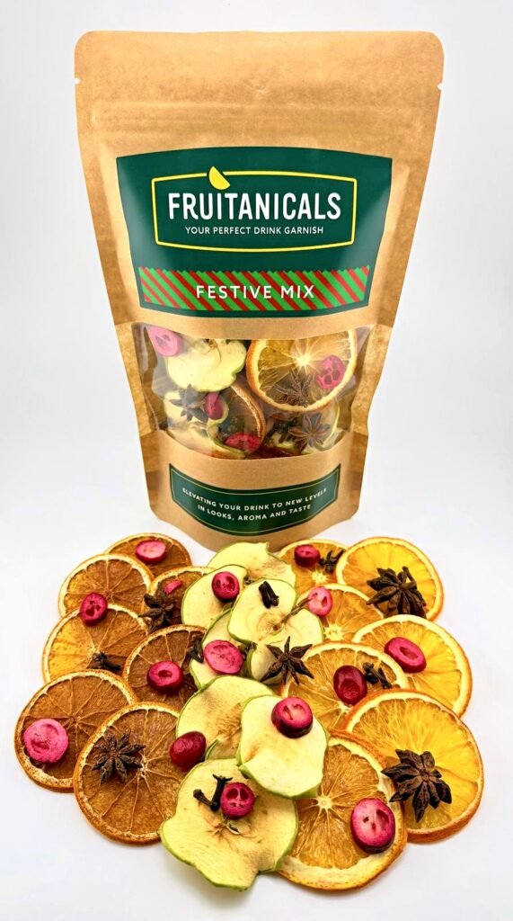 Fruitanicals Festive Mix pack with dehydrated orange, apple, cranberry, clove and star anise